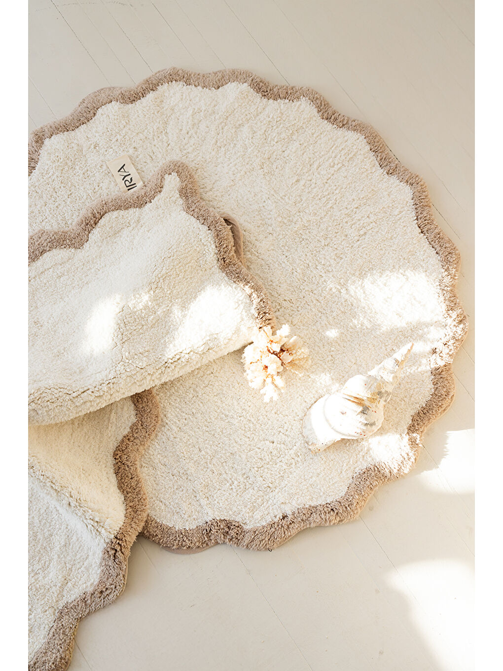 Scallop Banyo Paspası 60x100 Bej-1