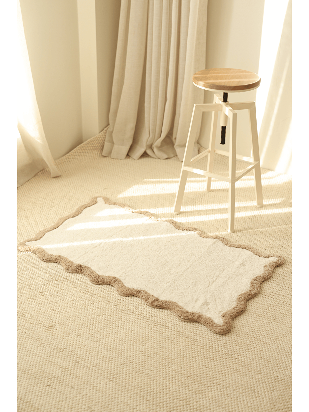 Scallop Banyo Paspası 60x100 Bej-2