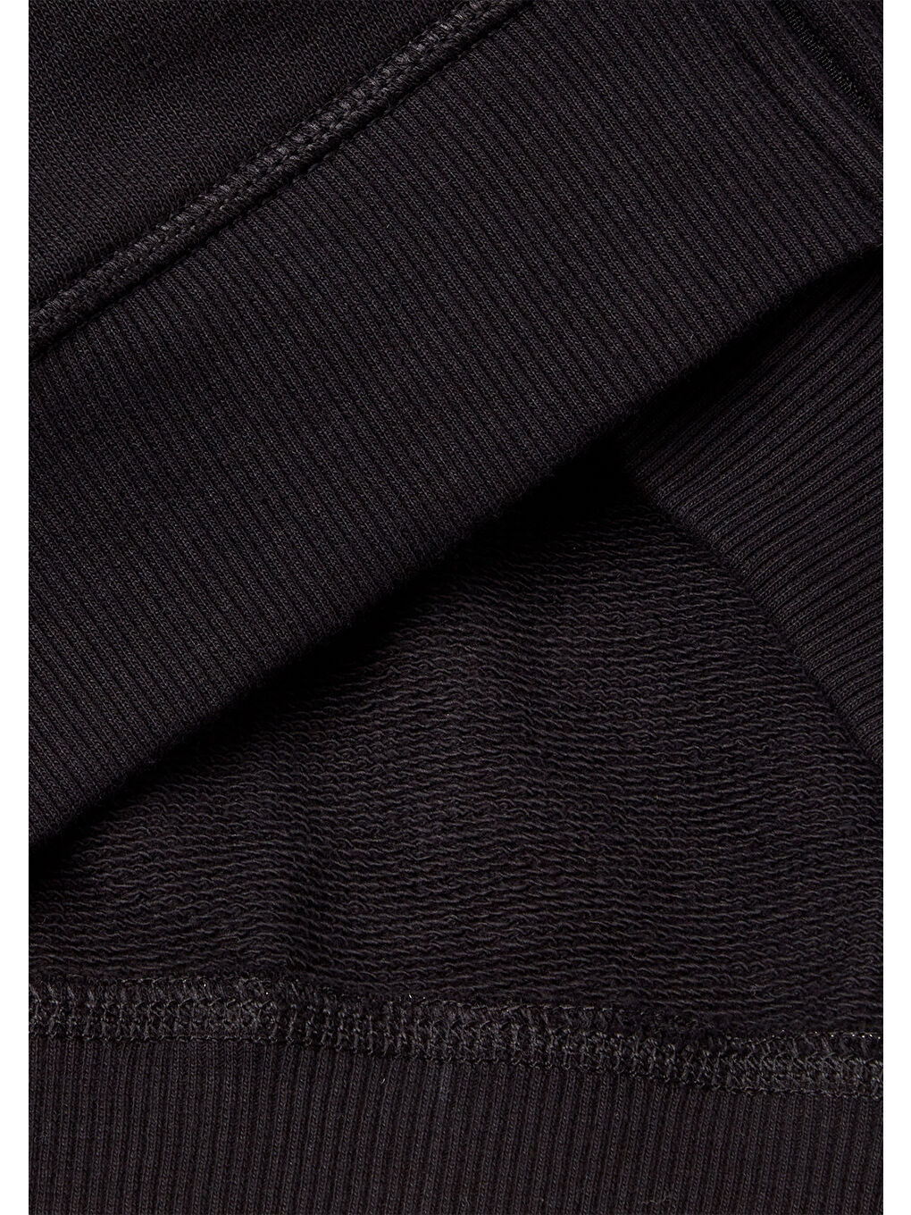 Erkek Çocuk Siyah Kolları Baskı Şerit Detaylı Fermuarlı Kapüşonlu Sweatshirt-2