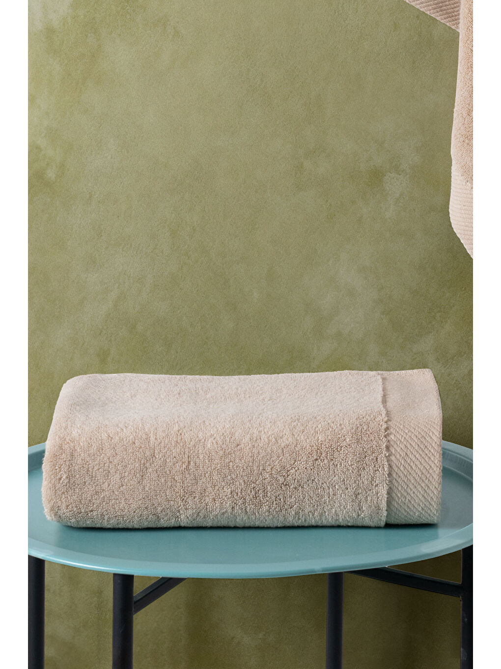 Bej Lord Serisi 2’li Microcotton Havlu Seti – 50x90 & 80x150 cm, 500 gsm-1