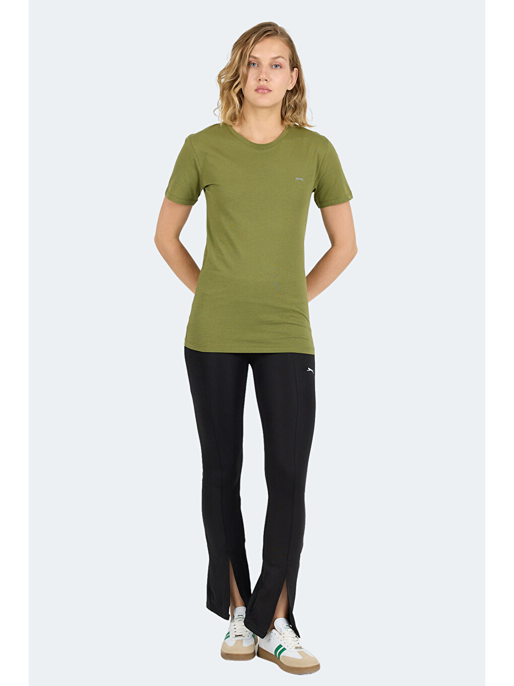 KORNELI I Kadın Haki Tişört-6