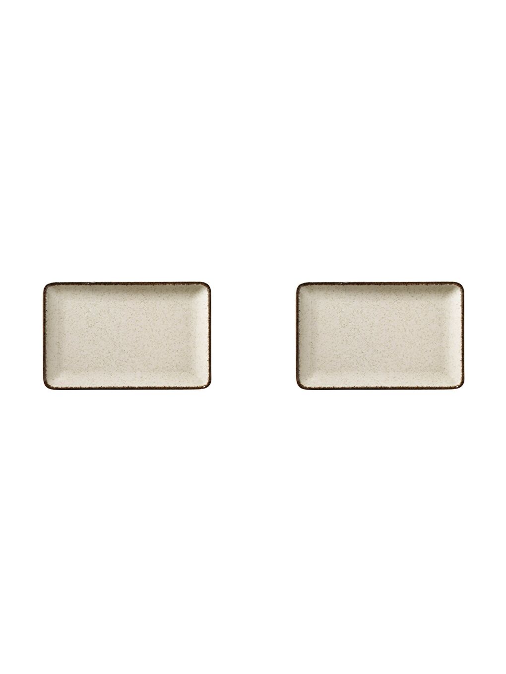 Kahverengi Moderna Düz Tabak Tarçın 2 Parça 18x13cm TAN18X13DUS2730P02