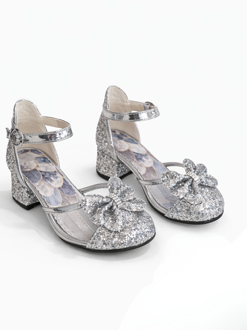 Gri Simli Mermaid Parti &Bayram & Doğum Günü Ayakkabı-2