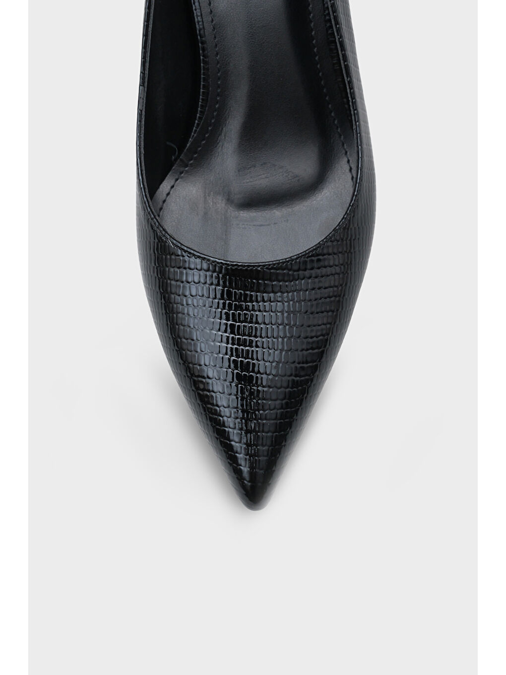 Siyah Krysta Kalın Orta Topuklu Kadın Günlük Ayakkabı-2