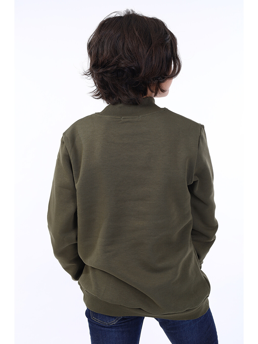 Sarı Erkek Çocuk Baskılı Sweatshirt-5