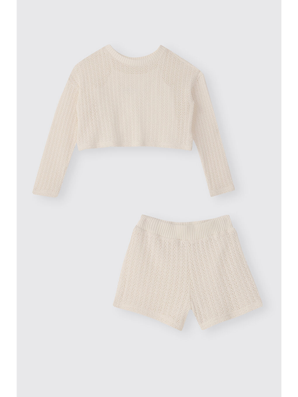 Kız Çocuk Ekru 2'li Takım