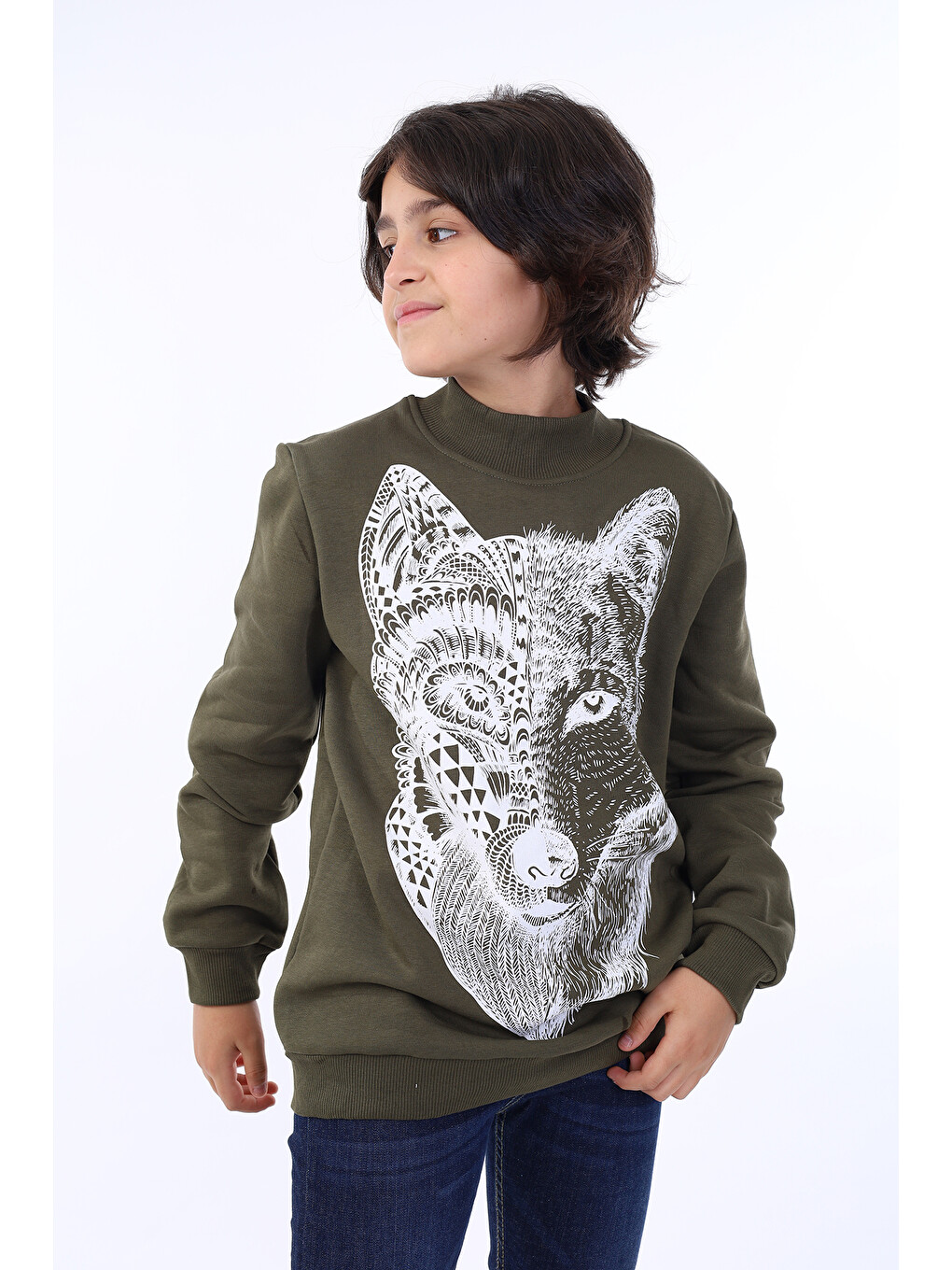 Antrasit Erkek Çocuk Baskılı Sweatshirt-9
