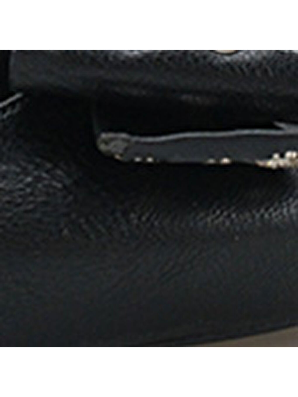 Siyah Nancie Orta Topuklu Metal Zımbalı Fiyonklu Arkası Açık Kadın Ayakkabı-6