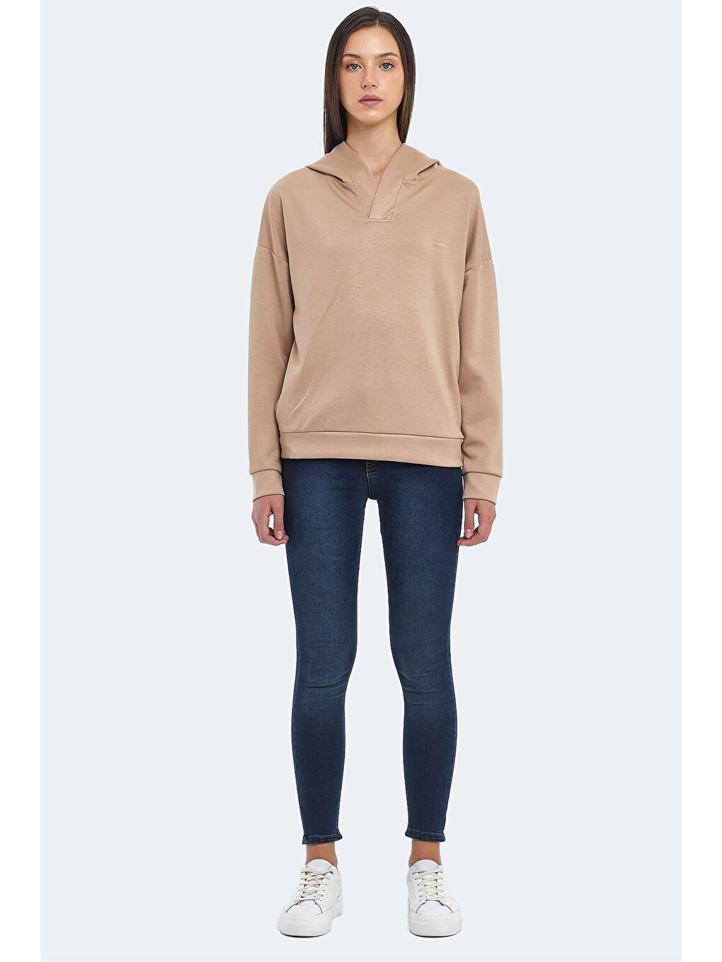 KENZIE I Kadın Bej Sweatshirt-6