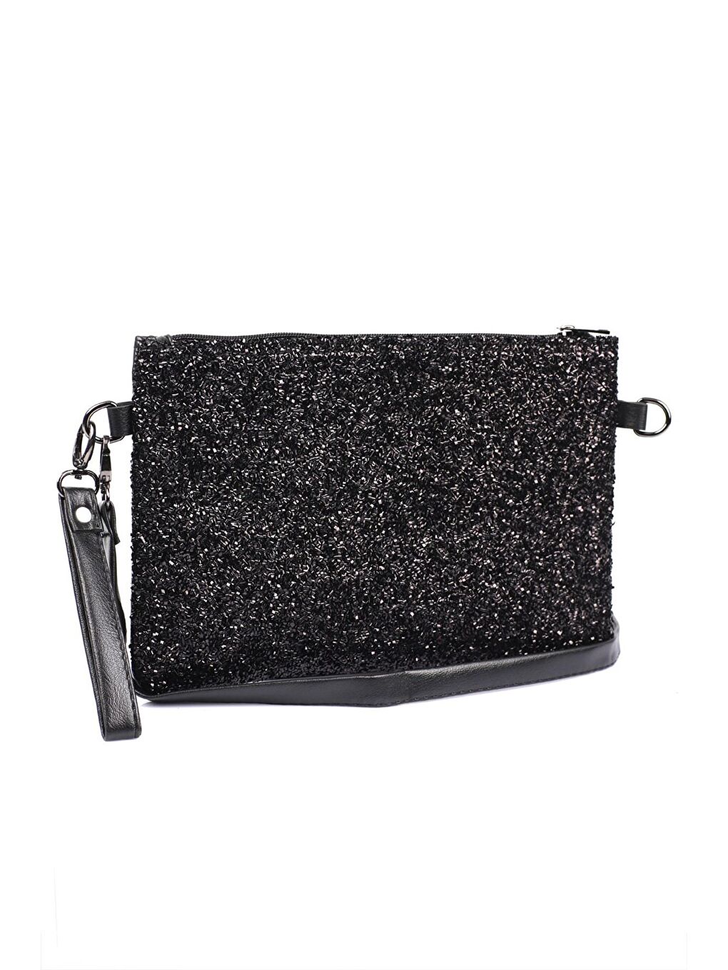 Capone Outfitters Siyah Boncuklu Paris 222 Kadın Clutch Çanta - 2