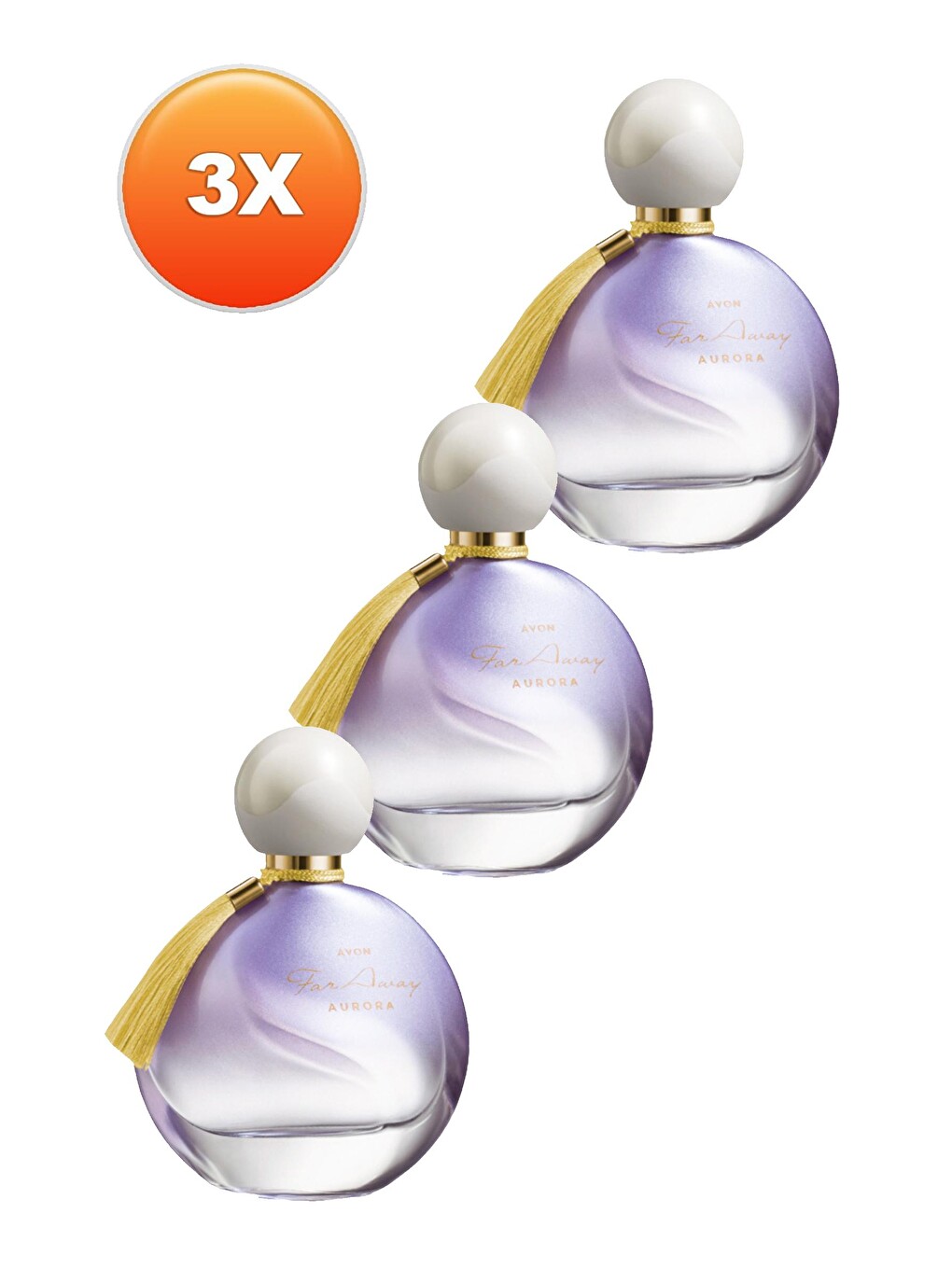 Far Away Aurora Kadın Parfüm Edp 50 Ml. Üçlü Set-1