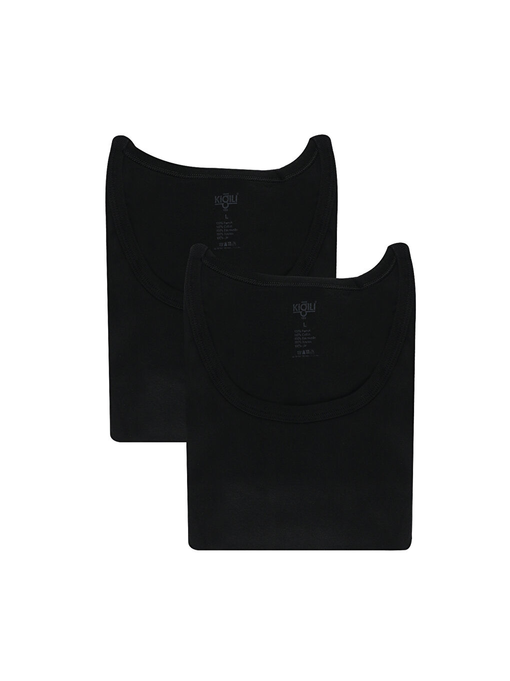 Siyah 2'li Sporcu Pamuk Atlet Seti