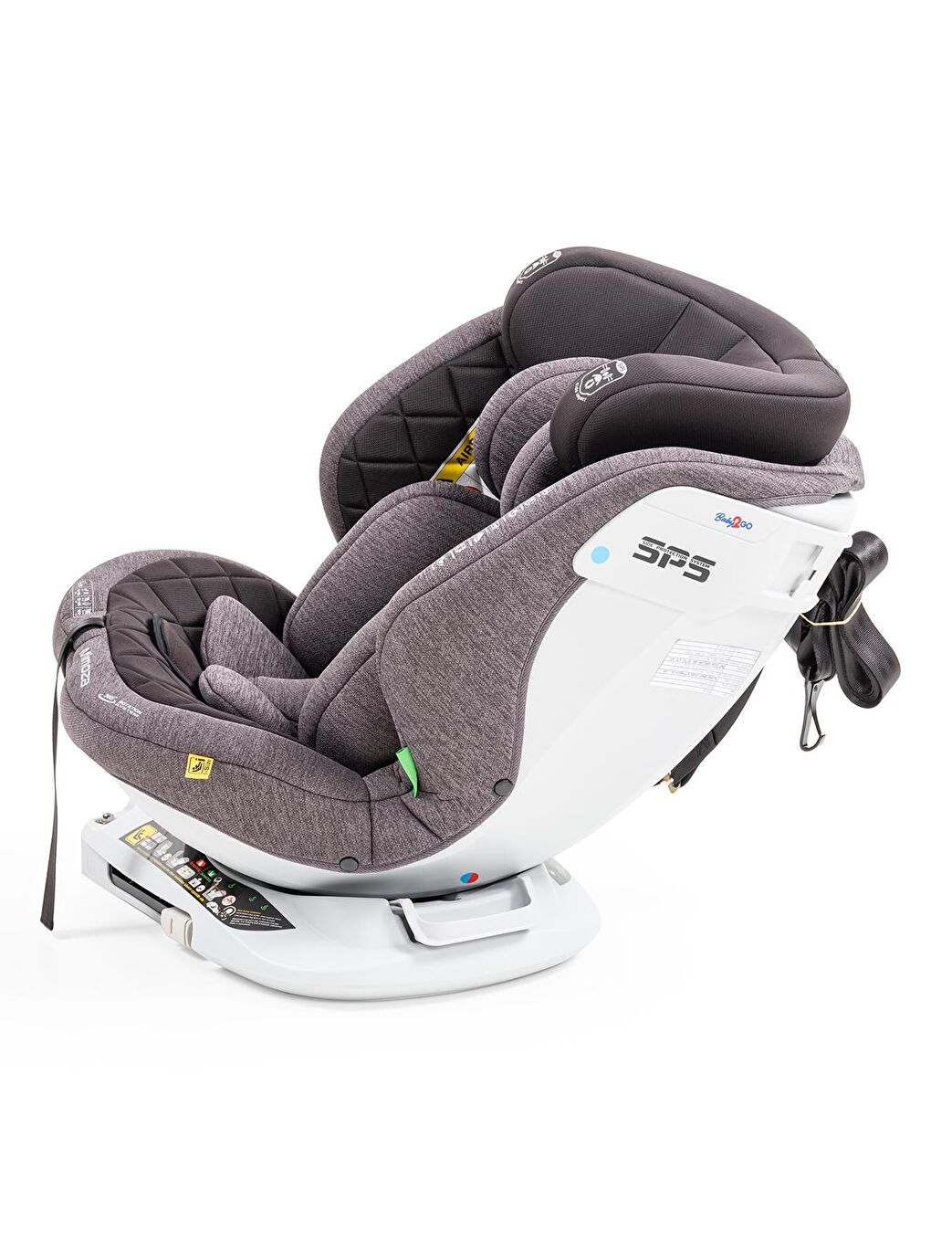 Baby2Go Gri 2464 Mimoza I-Size 0-36 kg Oto Koltuğu Gri - 3