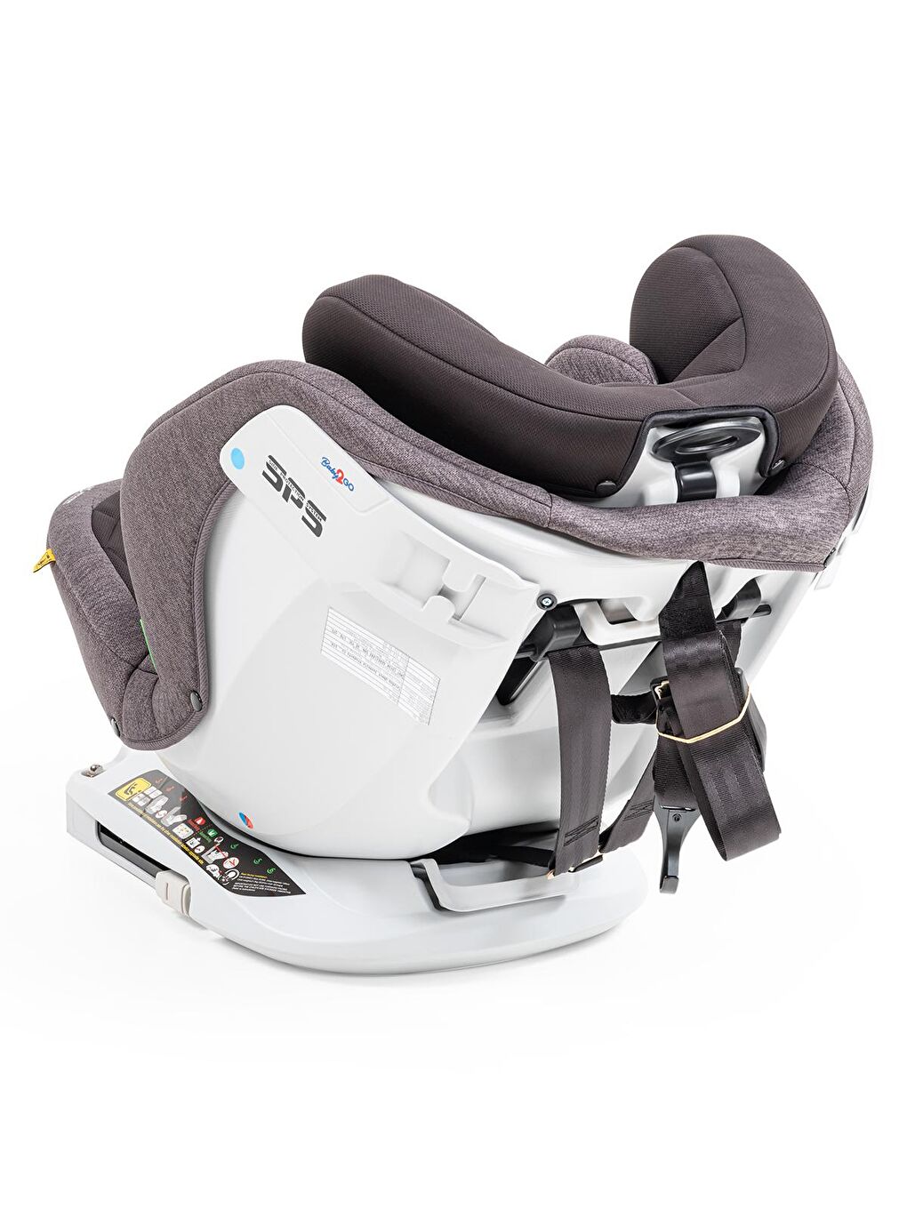 Baby2Go Gri 2464 Mimoza I-Size 0-36 kg Oto Koltuğu Gri - 4