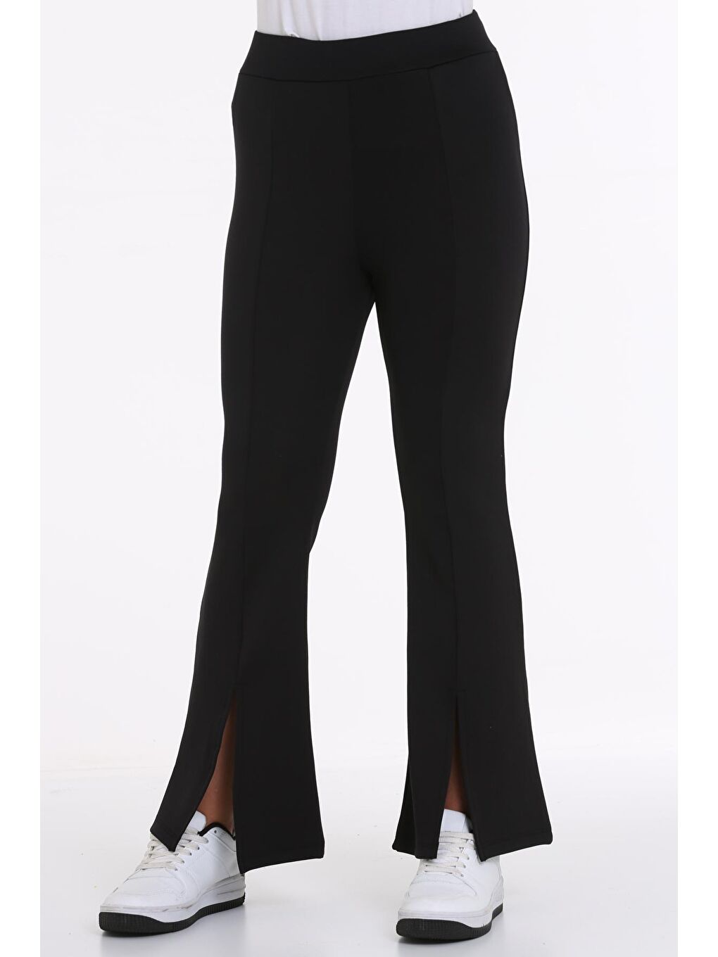 Siyah Yırtmaçlı 5-13 Yaş Pantolon - 2514-3