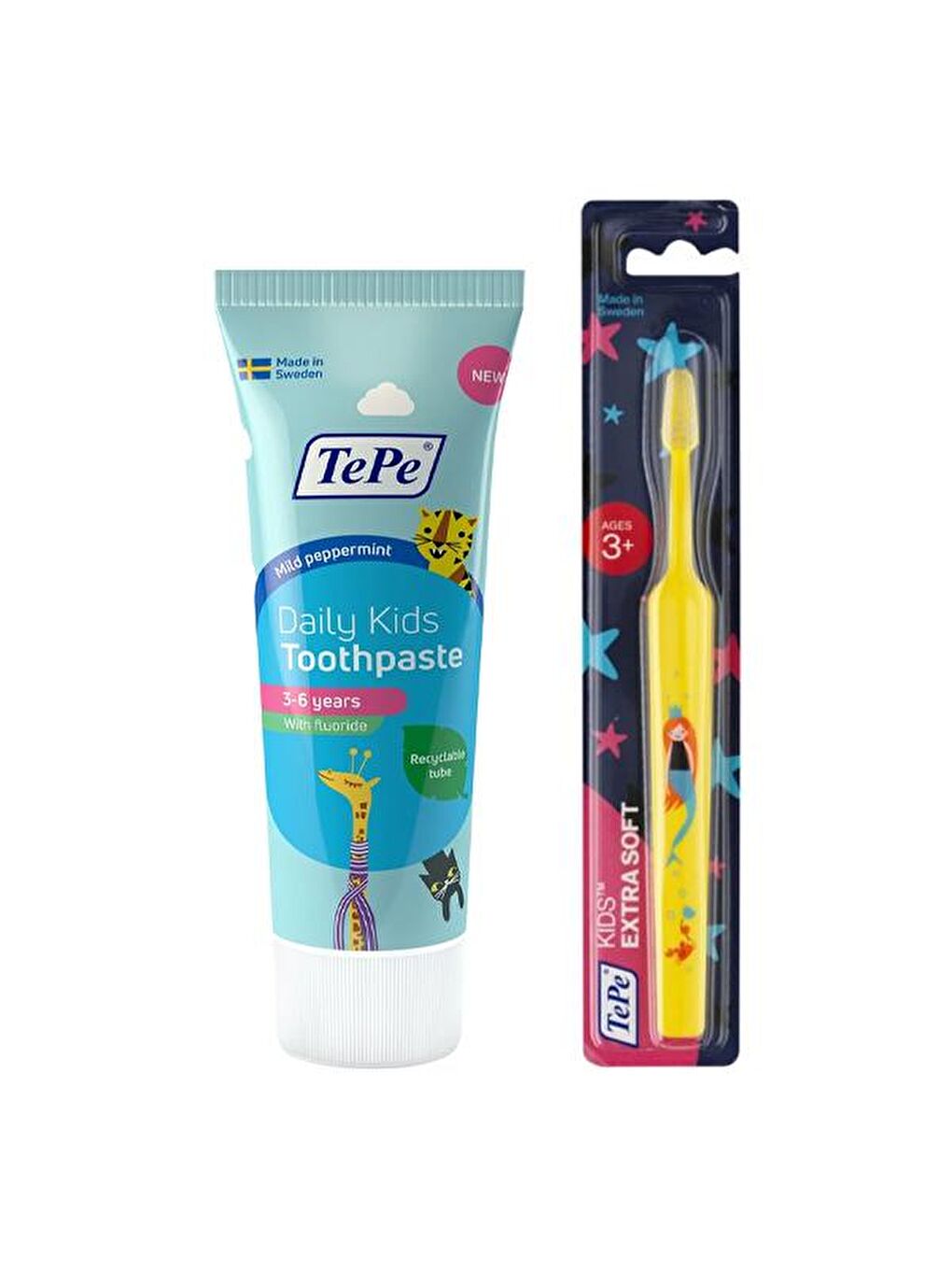 Tepe Renksiz Çocuk Diş Macunu 75ml+Kids XSoft (3-5) Yaş Diş Fırçası