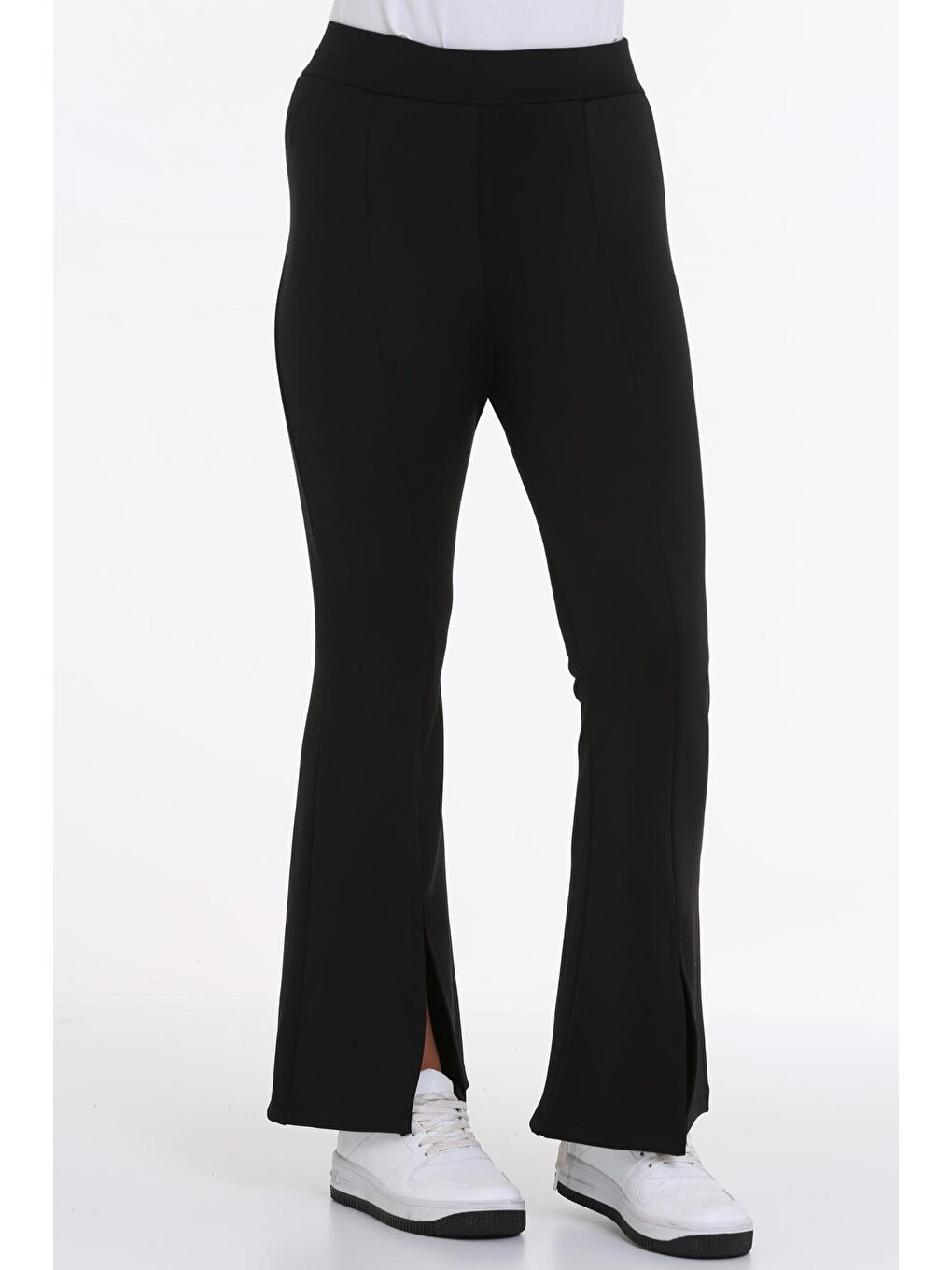 Siyah Yırtmaçlı 5-13 Yaş Pantolon - 2514-3-2