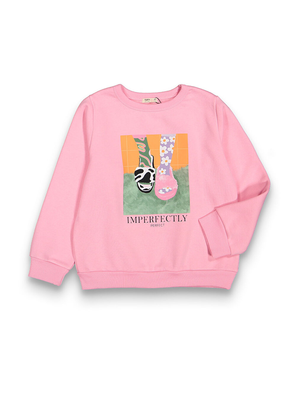 MİSSTUFFY Pembe Kız Çocuk Orta Kalınlıkta Basic Sweatshirt