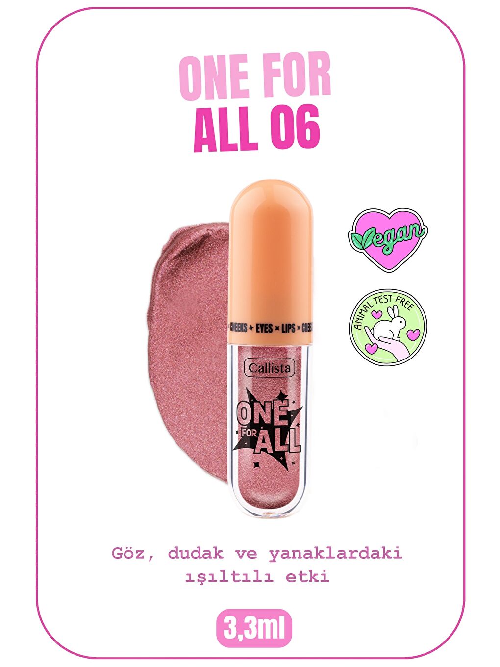 LC WAIKIKI Kahverengi One For All 06 Fairy Dreams Eyes & Lips & Cheeks Likit Göz Farı