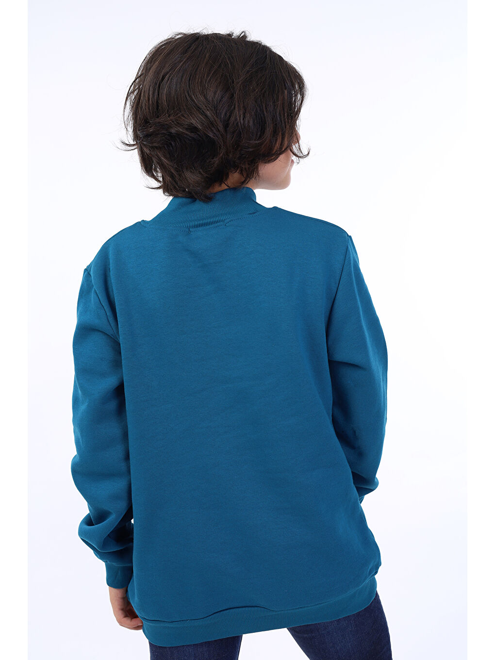 Toontoykids Petrol-Mavi Erkek Çocuk Baskılı Sweatshirt - 1