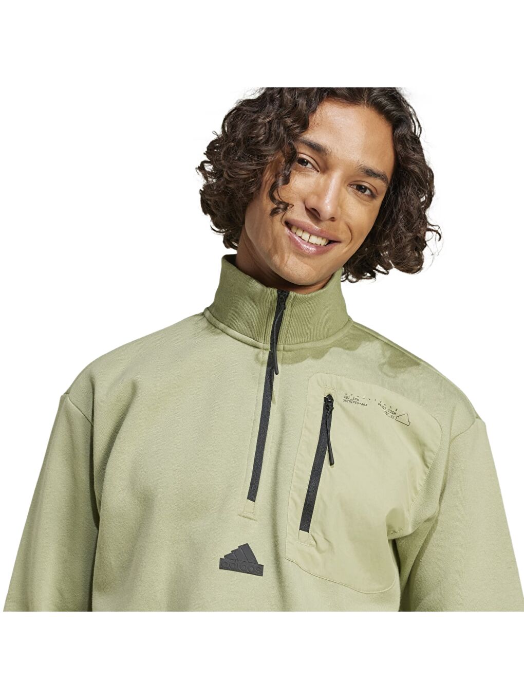 Adidas Ce Fl Hz Erkek Yeşil Dik Yaka Sweatshirt - 2