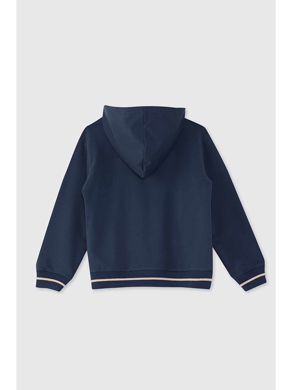 Erkek Bebek Fermuarlı Lacivert Sweatshirt-1