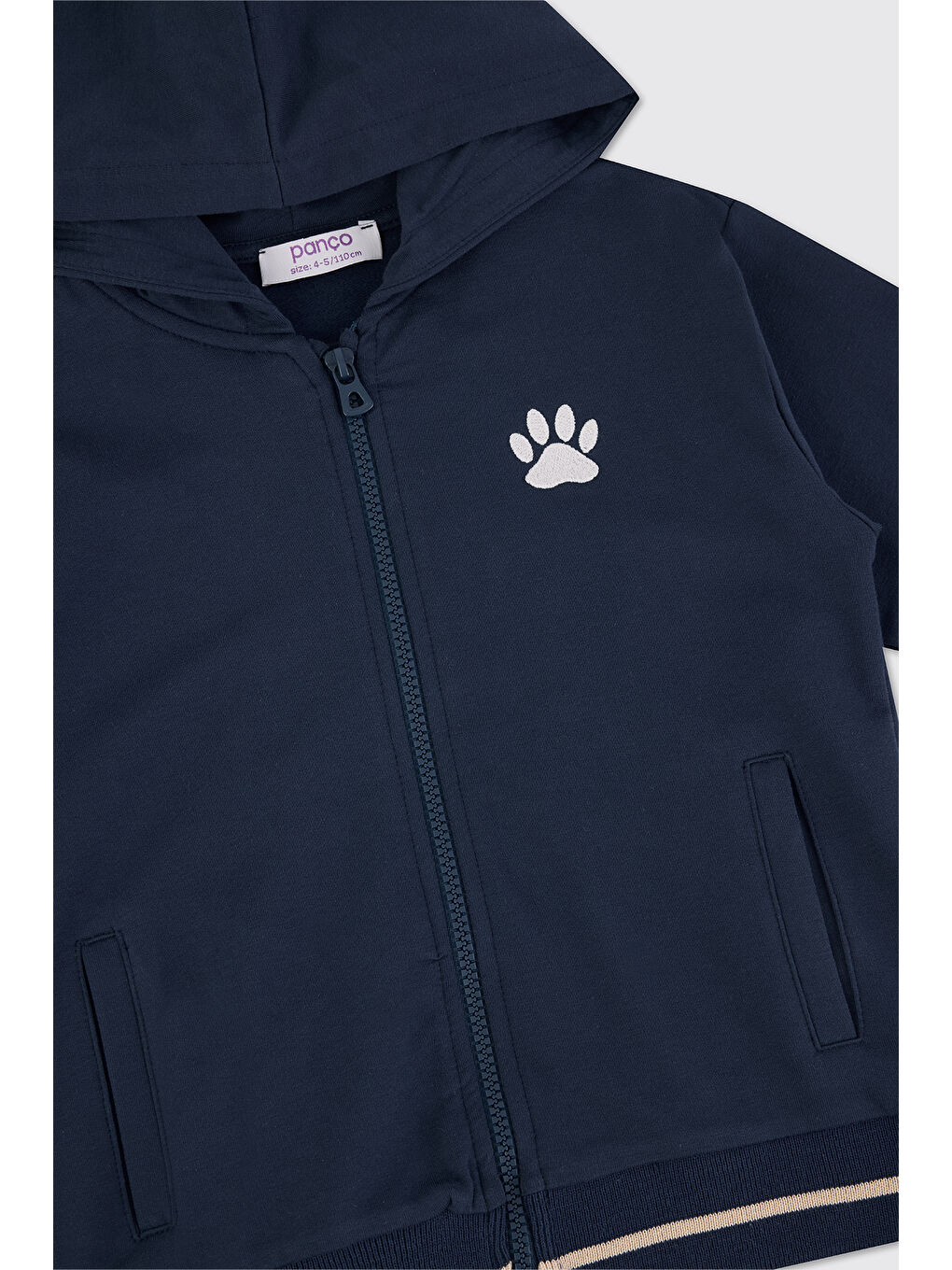 Erkek Bebek Fermuarlı Lacivert Sweatshirt-2