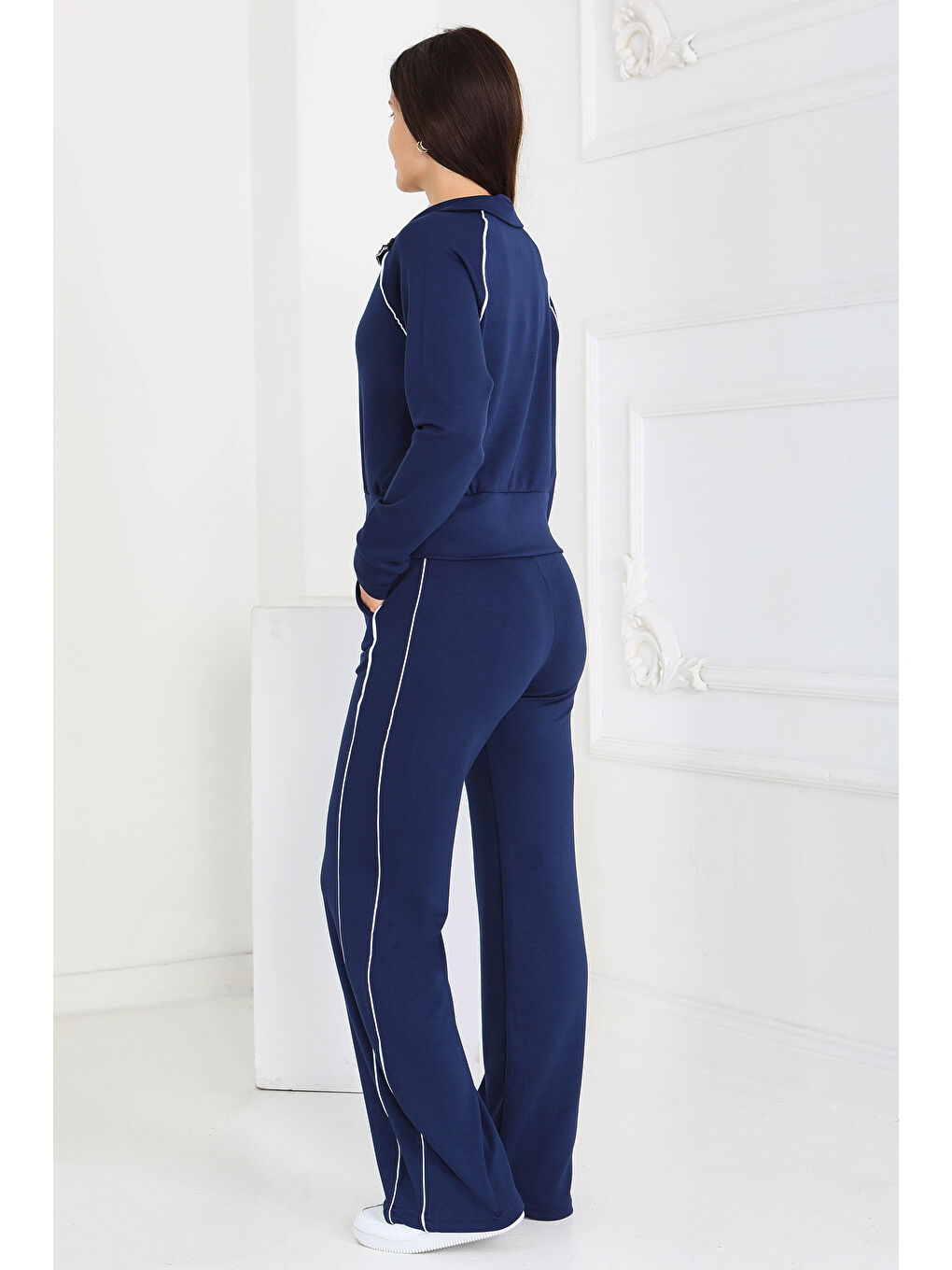 Ara garnili Modal İkili Takım Lacivert - 27877-LACIVERT-1