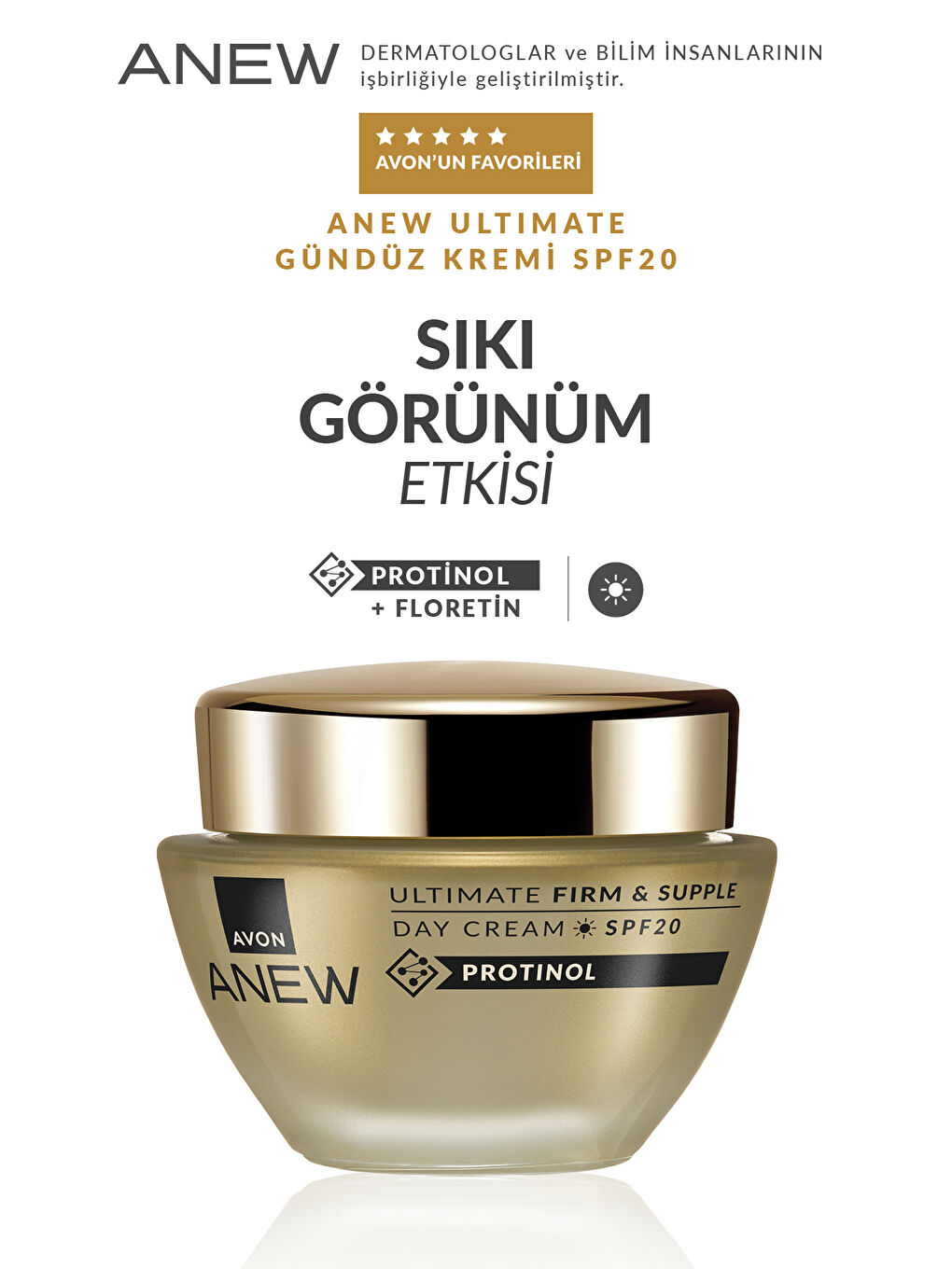 AVON Renksiz Anew Ultimate Firm & Supple Gece ve Gündüz Krem Paketi - 1