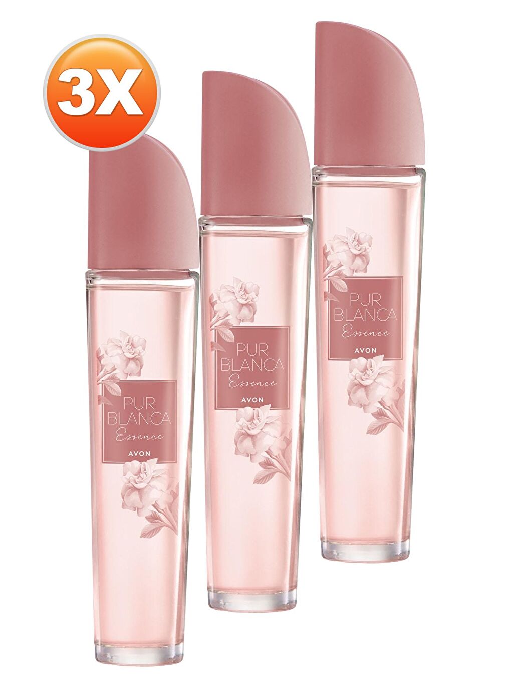 AVON Renksiz Pur Blanca Essence Kadın Parfüm Edt 50 Ml. Üçlü Set - 1