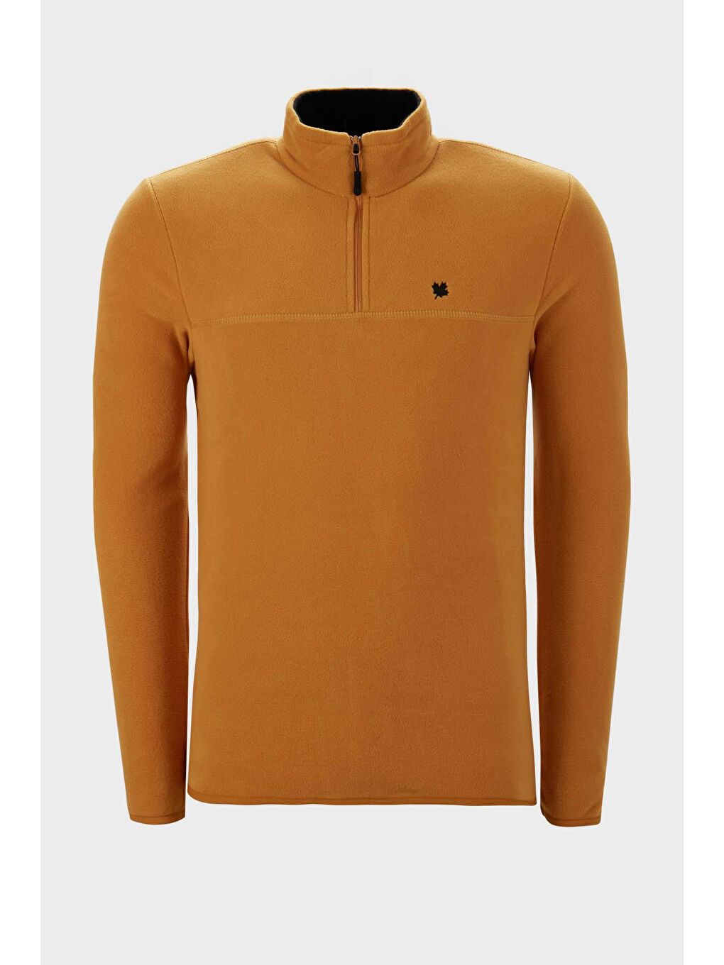 Buratti Hardal Sarı Regular Fit Anti-Pilling Bato Yaka Kışlık Şardonlu Erkek Polar Sweatshirt 5906001 - 1