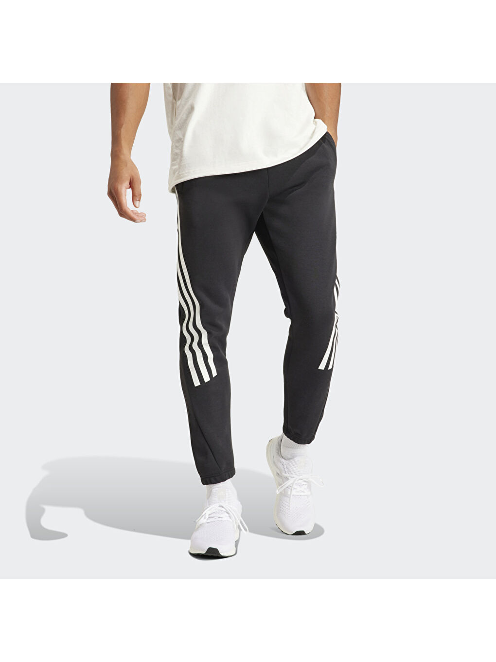 Adidas Siyah Future Icons 3 Stripes Erkek Siyah Eşofman Altı