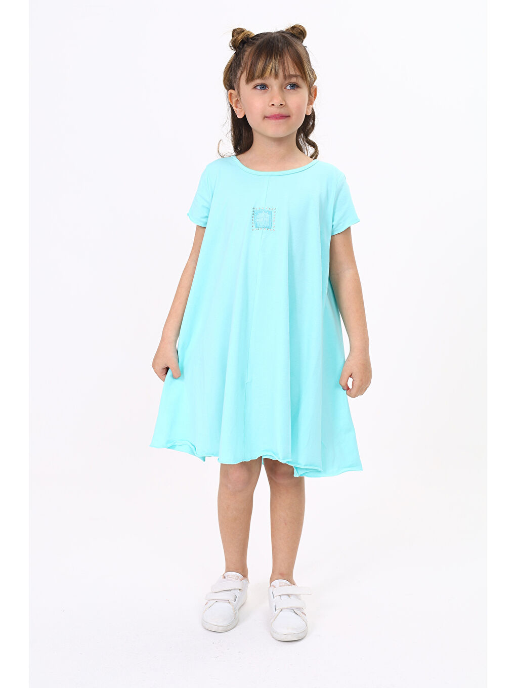 Toontoykids Mint Yeşil Kız Çocuk Elbise