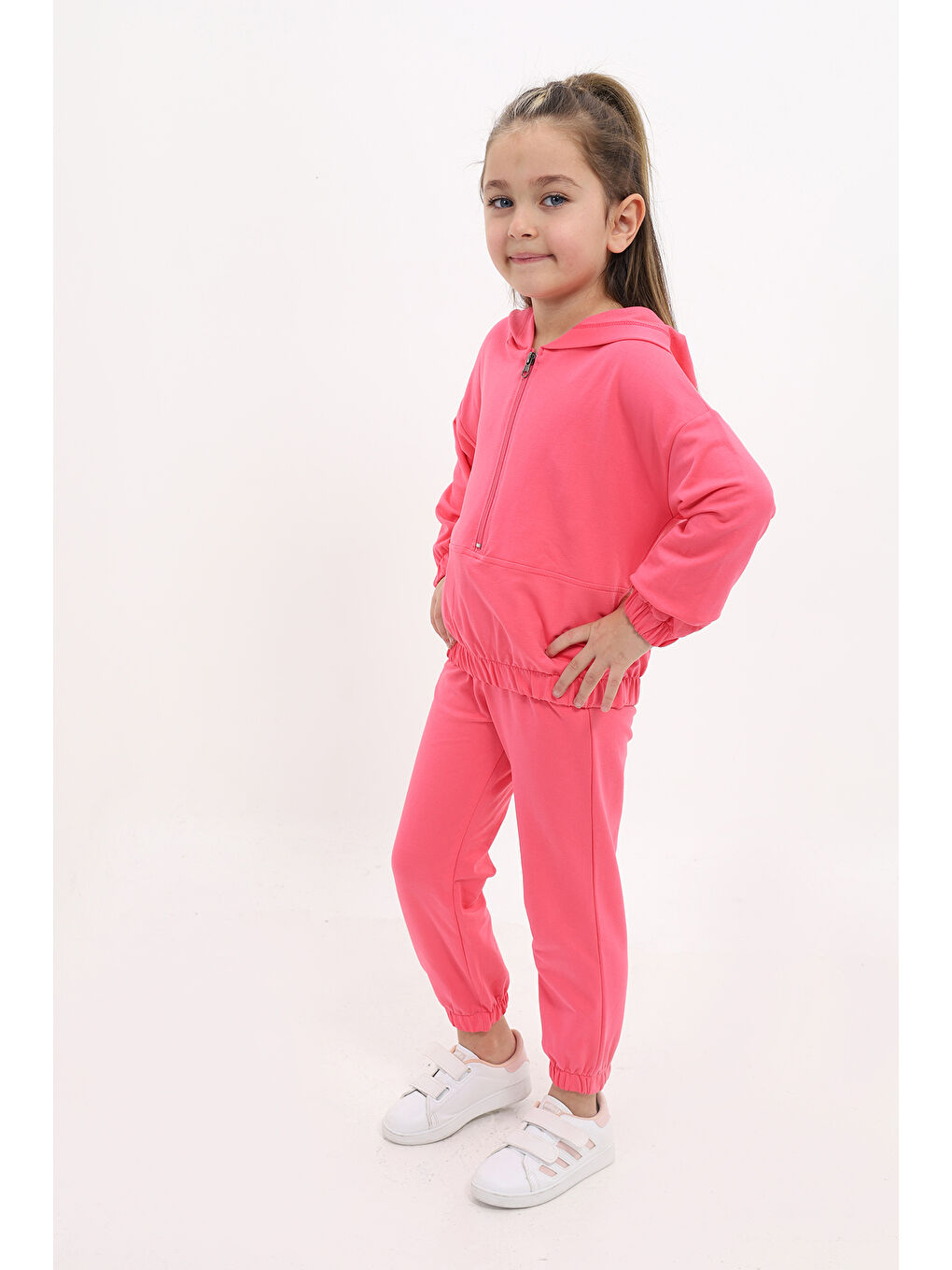 Fuşya Kız Çocuk Eşofman Takım-1