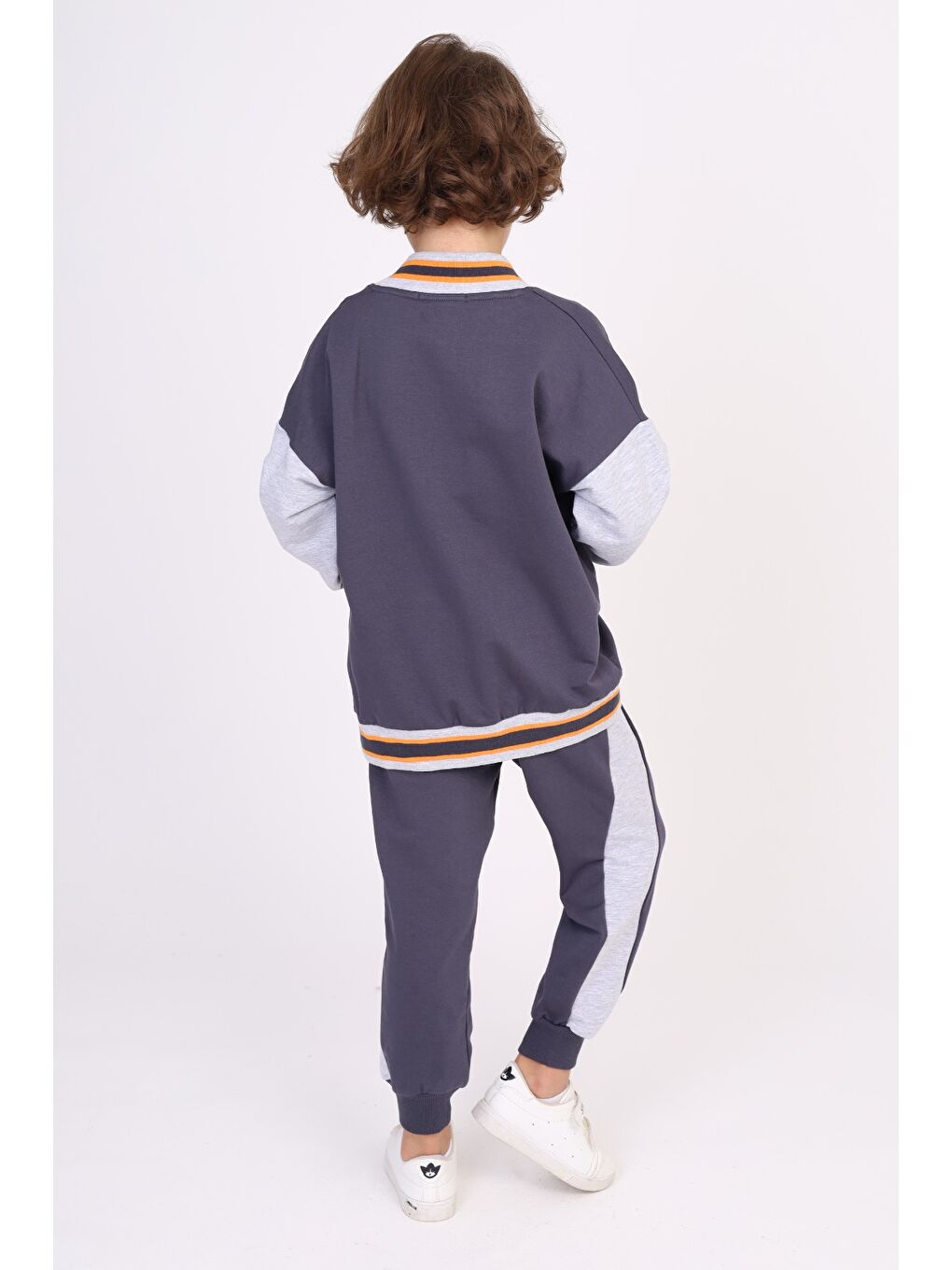 Antrasit Erkek Çocuk Baskılı Eşofman Takım-2