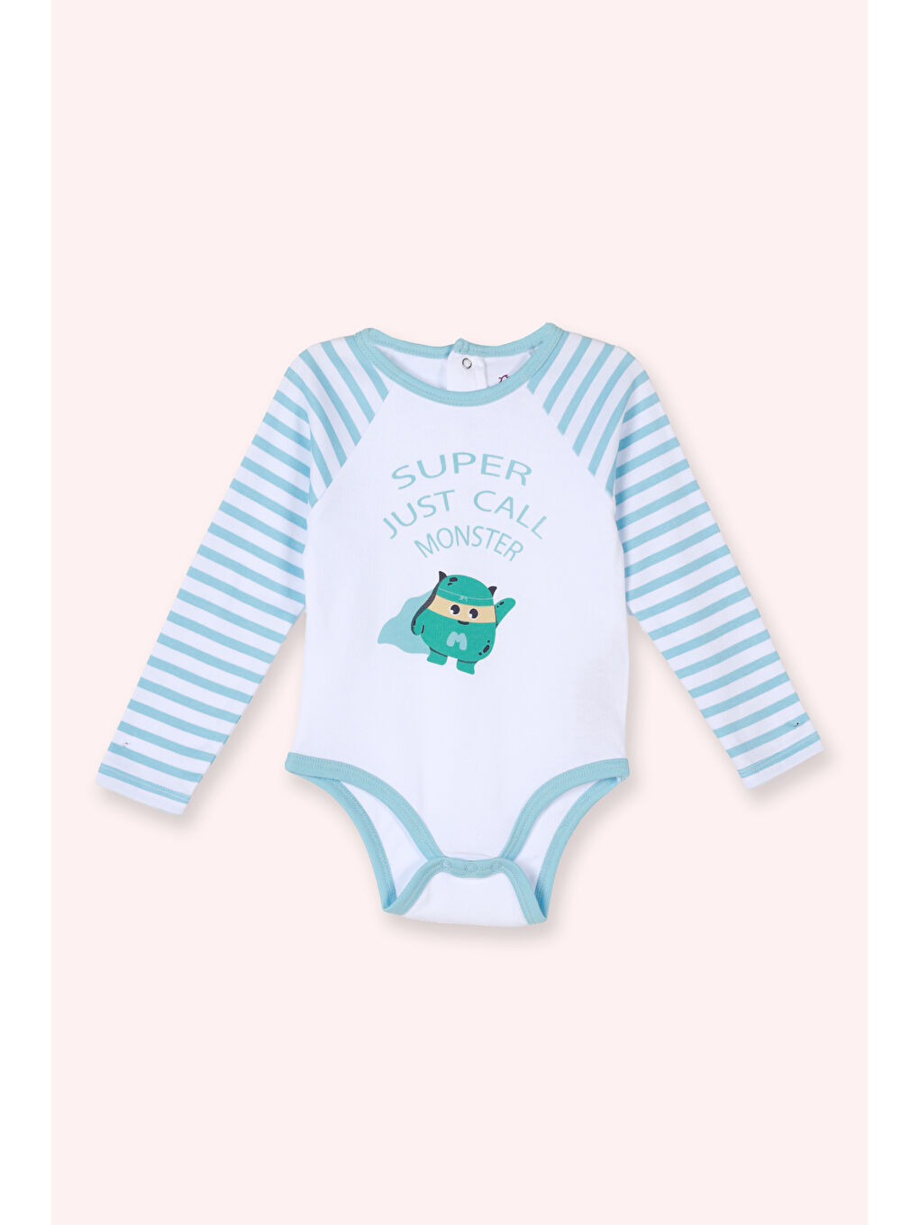 Yenidoğan Baskılı Beyaz 2'li Body Seti-1