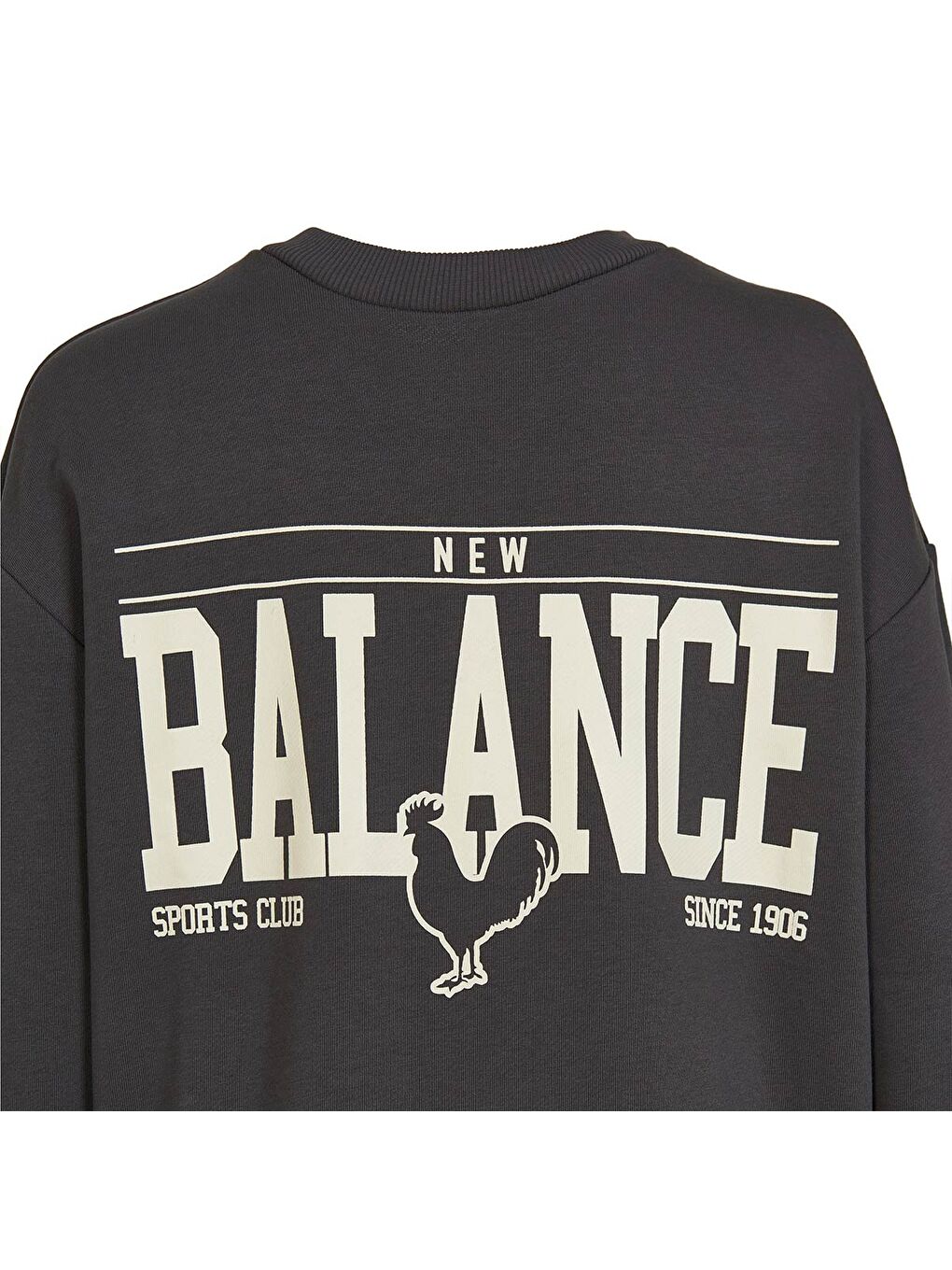 New Balance 3401 Erkek Gri Yuvarlak Yaka Sweatshirt - 2