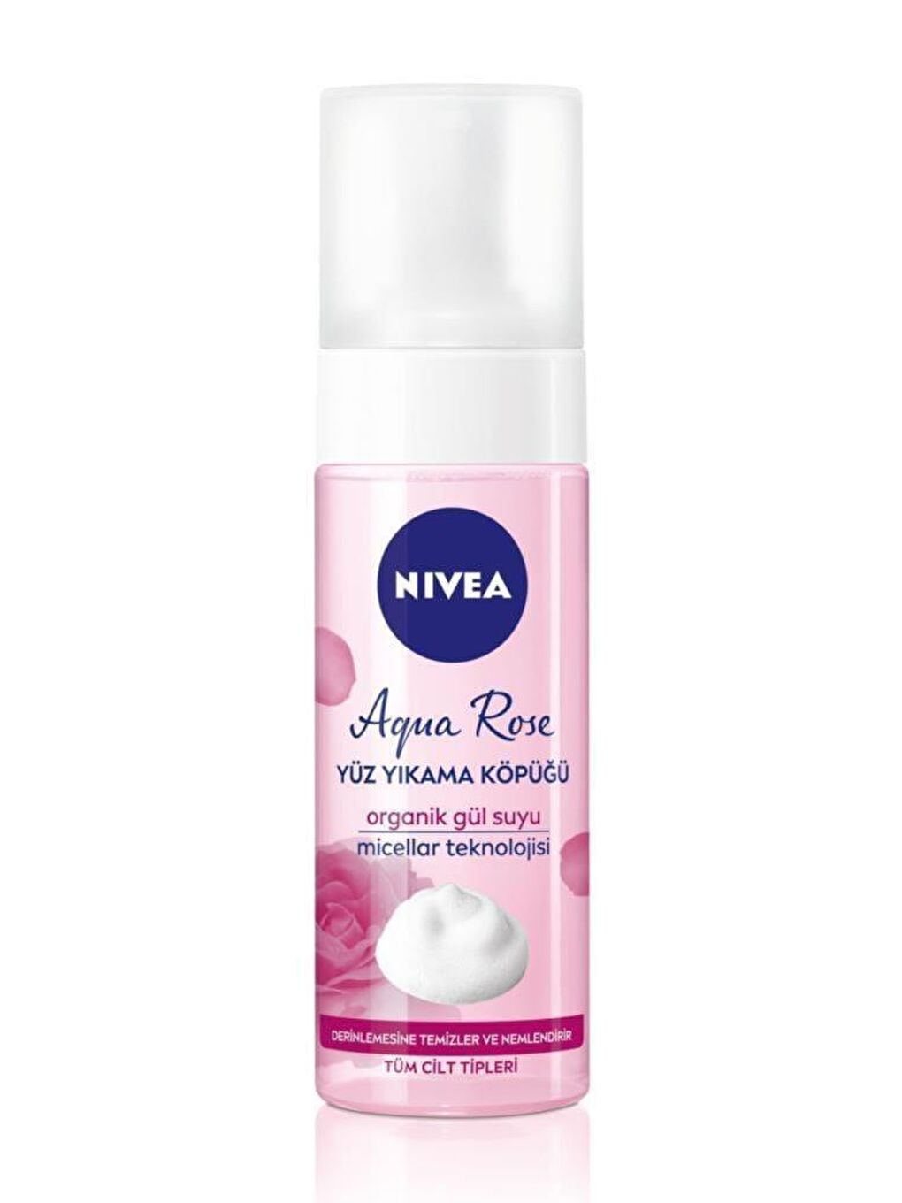 NIVEA Aqua Rose Organik Gül Suyu Içeren Yüz Yıkama Köpüğü 150 ml, Yüz Temizleyici - 1