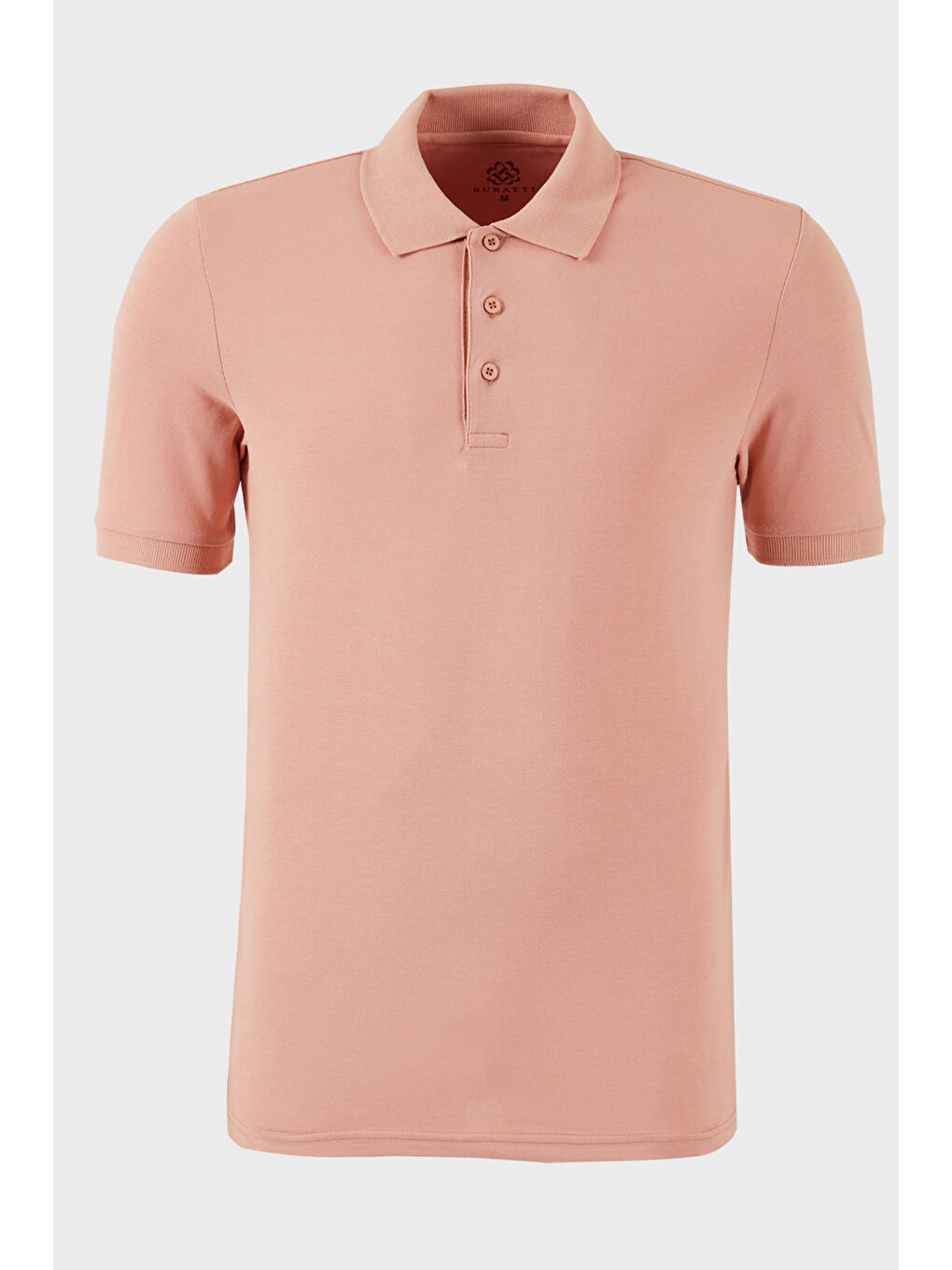 Pembe Pamuklu Regular Fit Düğmeli Polo Yaka 5'li Paket Tişört 5902127S5-4