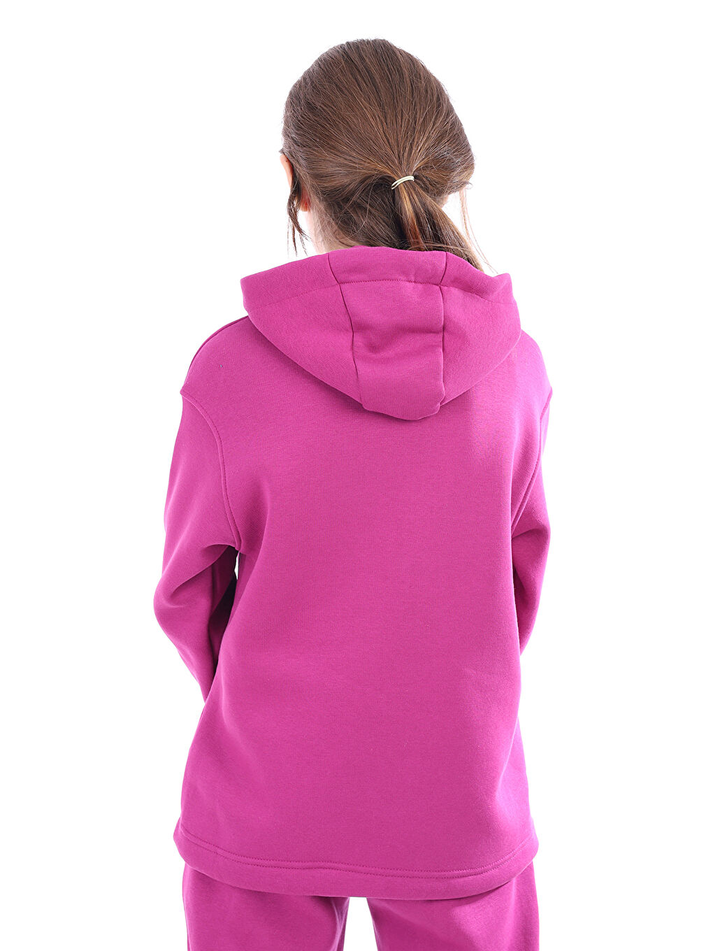 Mürdüm Kız Çocuk Nakışlı Sweatshirt-1