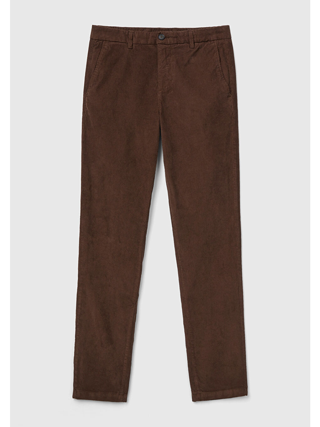 Koyu Kahverengi Esnek Kadife Erkek Pantolon-1