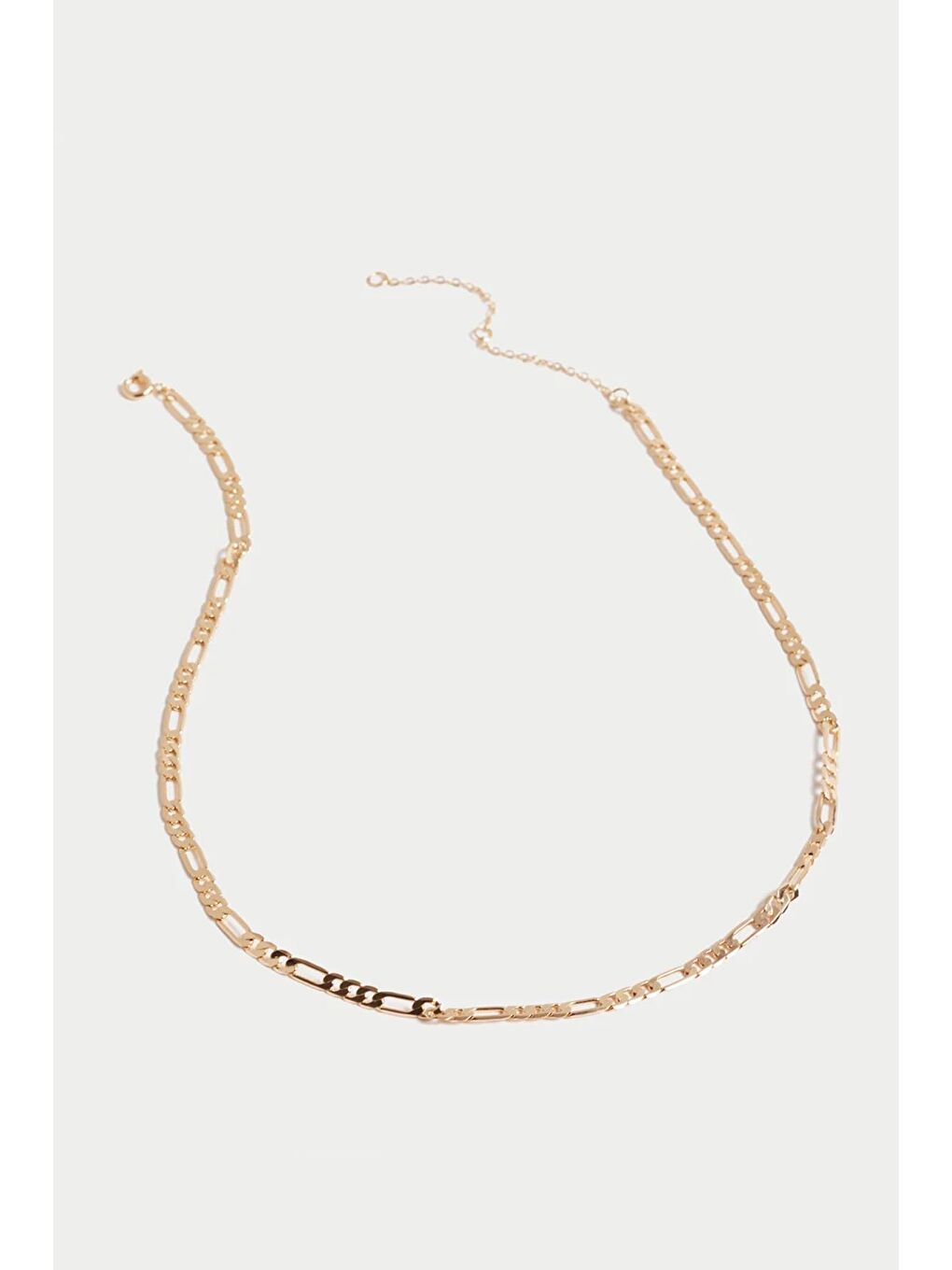 New Obsessions Sarı Kalın Zincir Choker Kolye Altın - 2