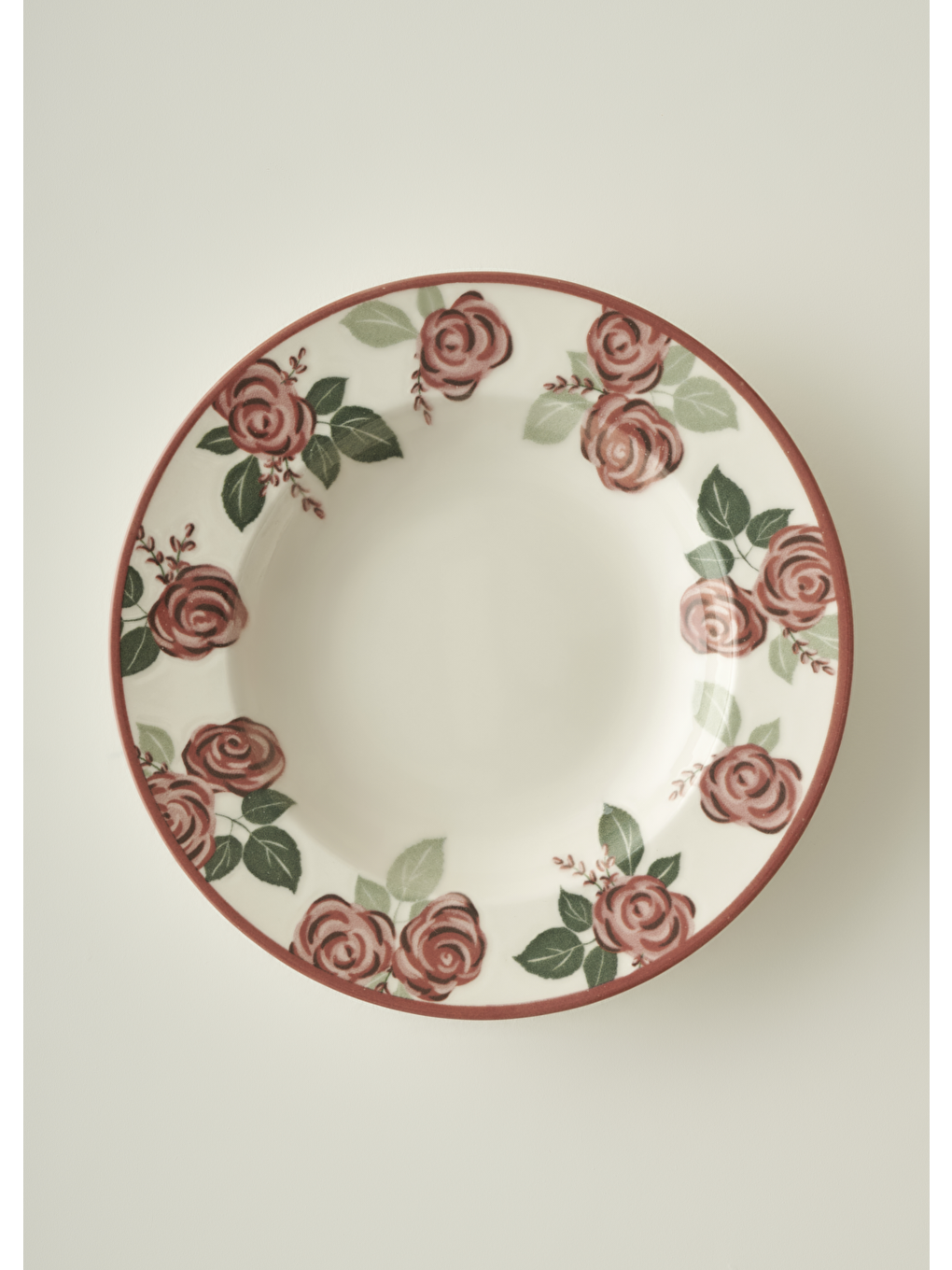 Karışık Rose Porselen Çukur Tabak (23 cm)
