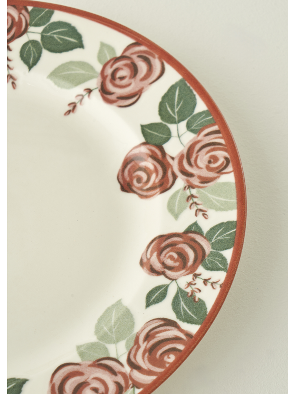 Karışık Rose Porselen 6'lı Bordürlü Servis Tabağı (27 cm)-5