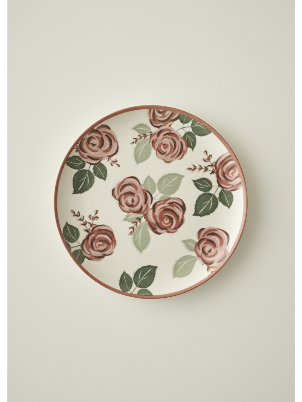 Karışık Rose Porselen Servis Tabağı (26 cm)