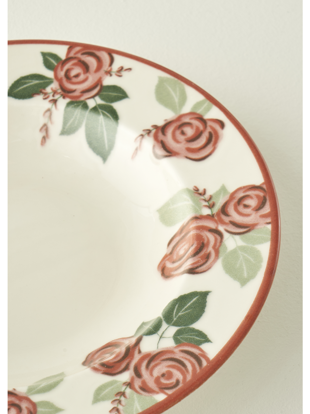 Karışık Rose Porselen Çukur Tabak (23 cm)-1