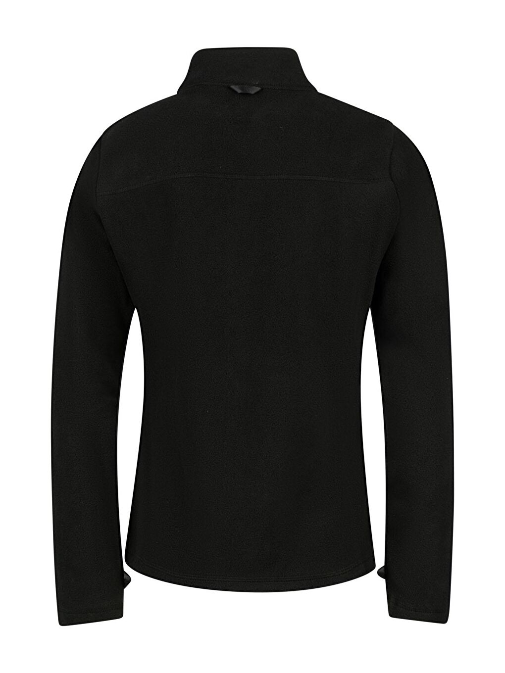 Cara Kadın Tam Fermuarlı İnce Polar Sweatshirt Siyah-4