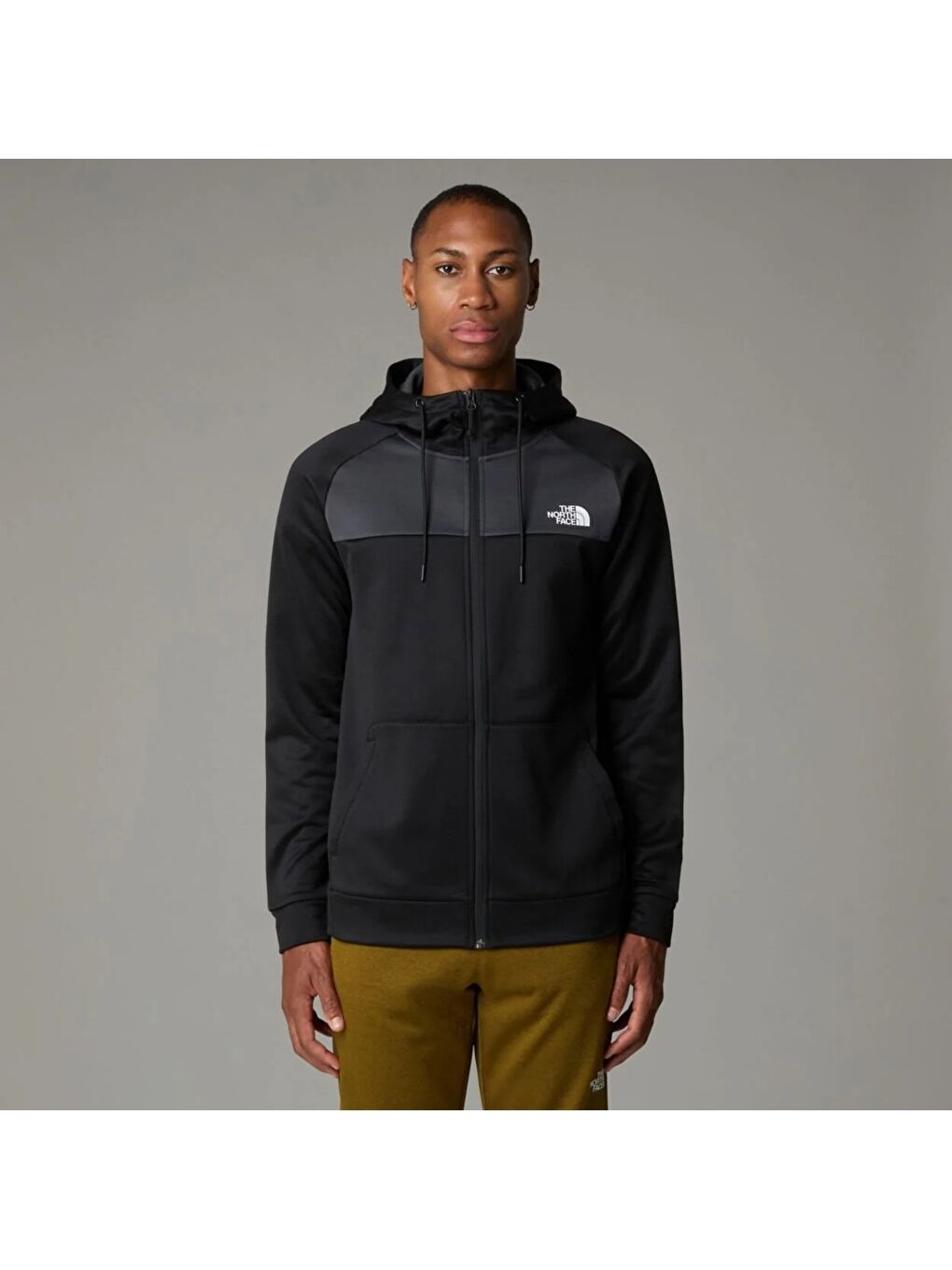 The North Face Erkek Siyah Kapüşonlu Fermuarlı Sweatshirt