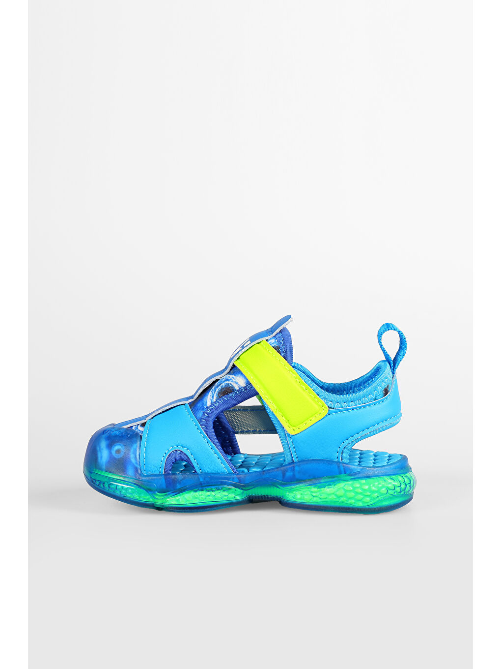 Live Işıklı Erkek İlk Adım Saks Mavi Sandalet-1