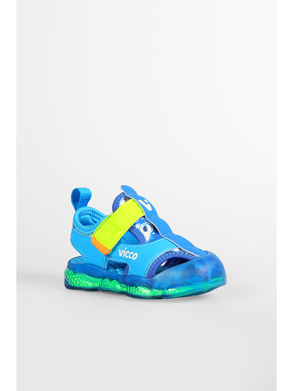 Live Işıklı Erkek İlk Adım Saks Mavi Sandalet-2